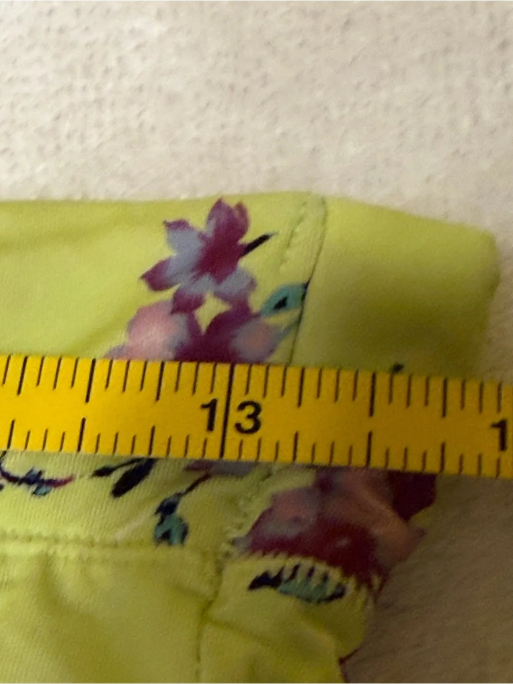 Cacique Lime Green Floral Thong Panties